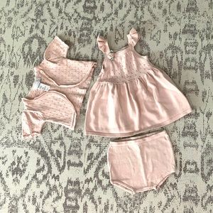 Elegant Baby 3 piece set in pink size 12 months